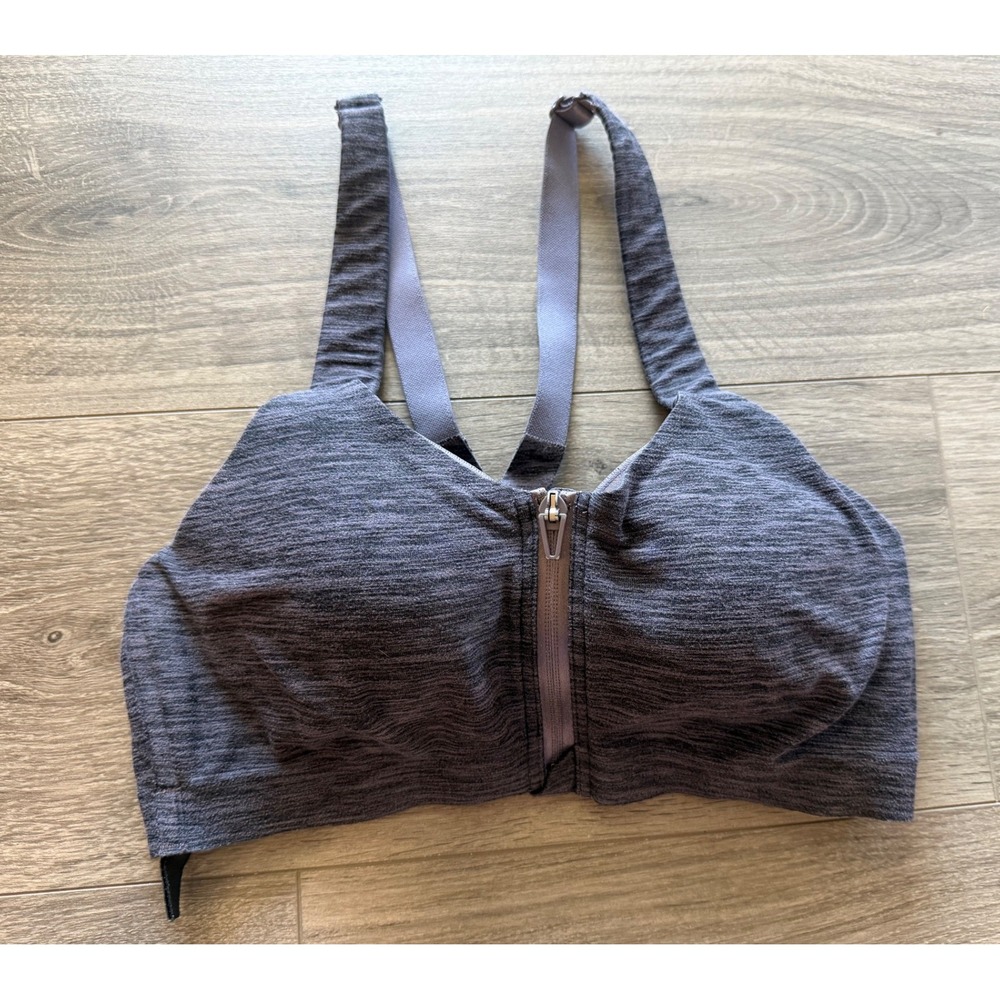 Victoria's Secret Sports Bra 32D Gray Space Dye Athleisure Activewear